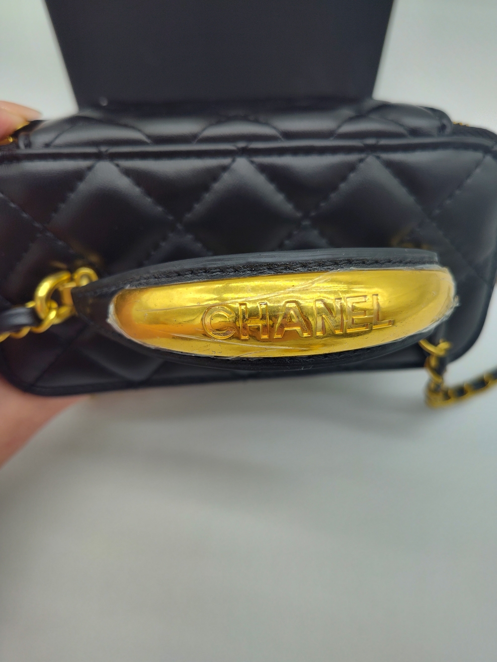 CHANEL Black Quilted Mini Vanity Bag with Gold Hardware - Picture 3 of 13